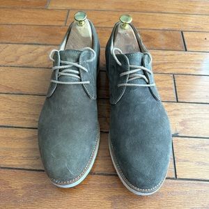 Johnston & Murphy Oxfords Shoes Gray  Suede Leather Lace Up US Mens 10.5 M
